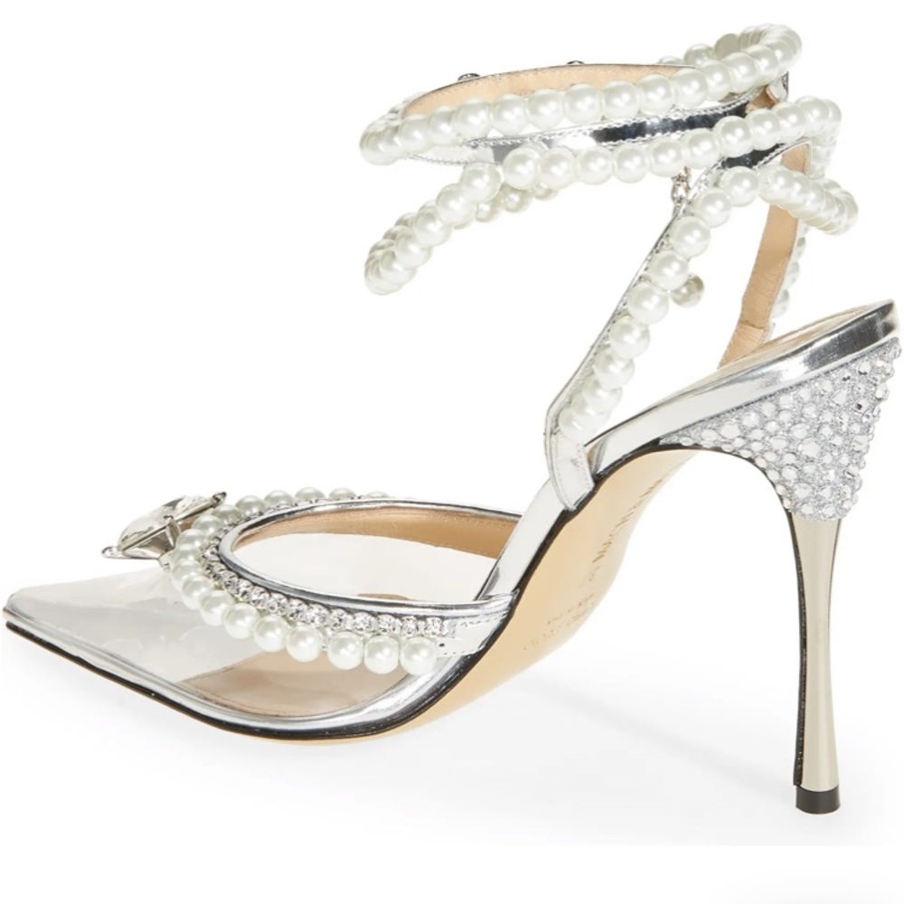 MACH &MACH pearls and diamonds heels